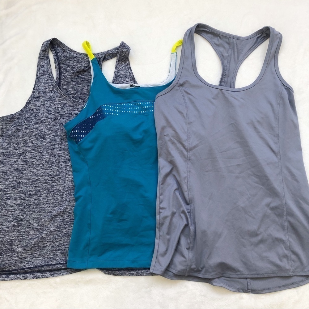 3 Pcs Of Active Tank Tops Various Brands
